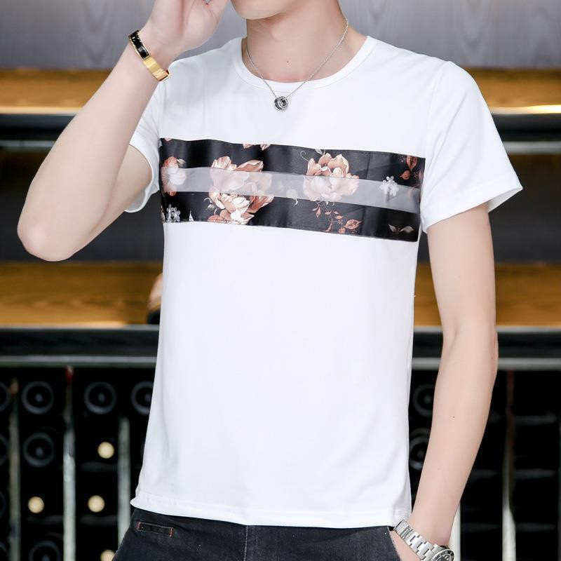 Proljeće 2024. Nova muška majica kratkih rukava u korejskom stilu Tanka mlada potkošulja s okruglim izrezom Muška majica kratkih rukava