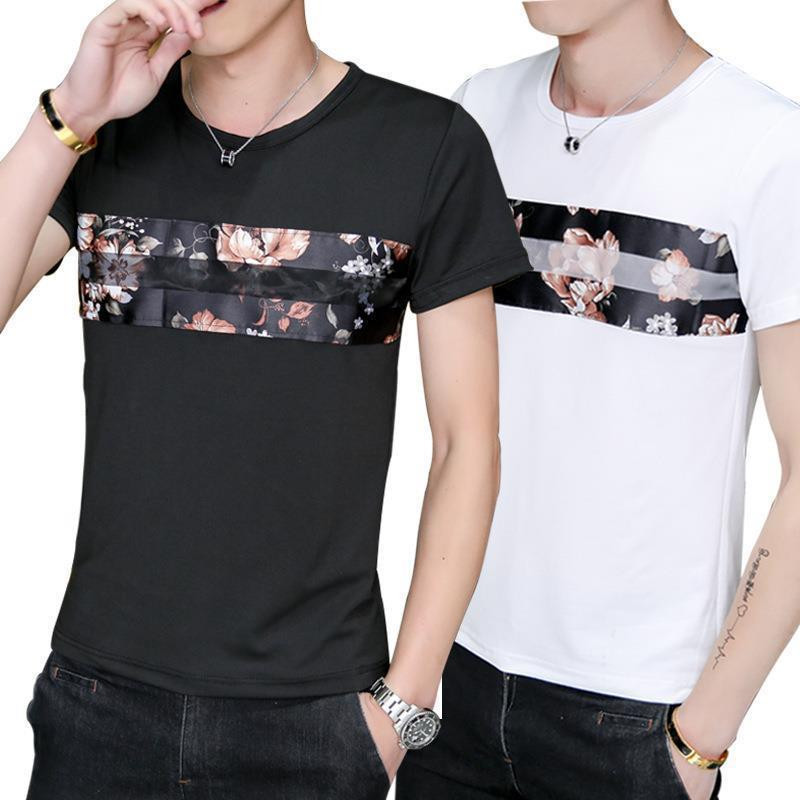 Proljeće 2024. Nova muška majica kratkih rukava u korejskom stilu Tanka mlada potkošulja s okruglim izrezom Muška majica kratkih rukava