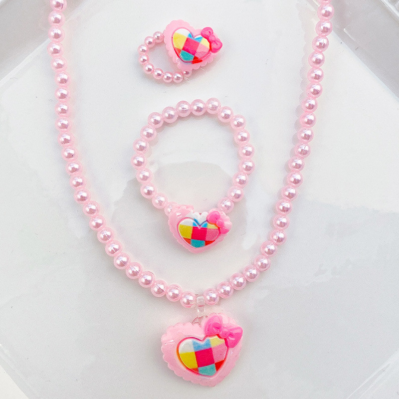 Детски ръчно изработени гривни с цветя от мъниста, акрилни колиета, производители на бебешки бижута за момичета, директна доставка