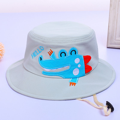 Сладка анимационна памучна детска шапка с кофа за деца Момче Момиче Слънцезащитен крем Панама Плажна шапка Лято Пролет На открито Бебешка рибарска шапка