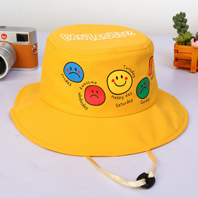 Сладка анимационна памучна детска шапка с кофа за деца Момче Момиче Слънцезащитен крем Панама Плажна шапка Лято Пролет На открито Бебешка рибарска шапка