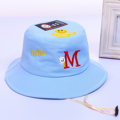 Сладка анимационна памучна детска шапка с кофа за деца Момче Момиче Слънцезащитен крем Панама Плажна шапка Лято Пролет На открито Бебешка рибарска шапка