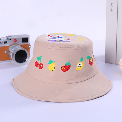Сладка анимационна памучна детска шапка с кофа за деца Момче Момиче Слънцезащитен крем Панама Плажна шапка Лято Пролет На открито Бебешка рибарска шапка