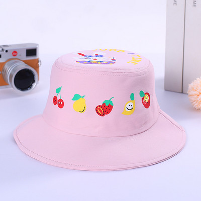 Сладка анимационна памучна детска шапка с кофа за деца Момче Момиче Слънцезащитен крем Панама Плажна шапка Лято Пролет На открито Бебешка рибарска шапка