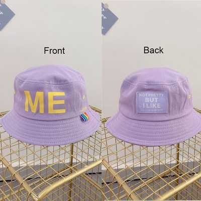 Сладка анимационна памучна детска шапка с кофа за деца Момче Момиче Слънцезащитен крем Панама Плажна шапка Лято Пролет На открито Бебешка рибарска шапка