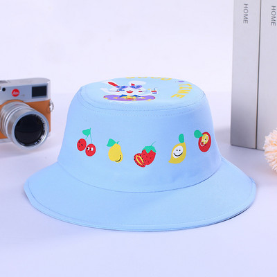 Сладка анимационна памучна детска шапка с кофа за деца Момче Момиче Слънцезащитен крем Панама Плажна шапка Лято Пролет На открито Бебешка рибарска шапка