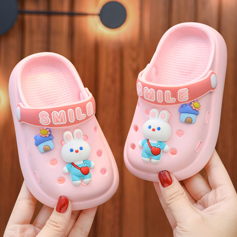 Dječje papuče za djevojčice ljetne zatvorene neklizajuće dječje klompe za dječake papuče za plažu za bebe zeko