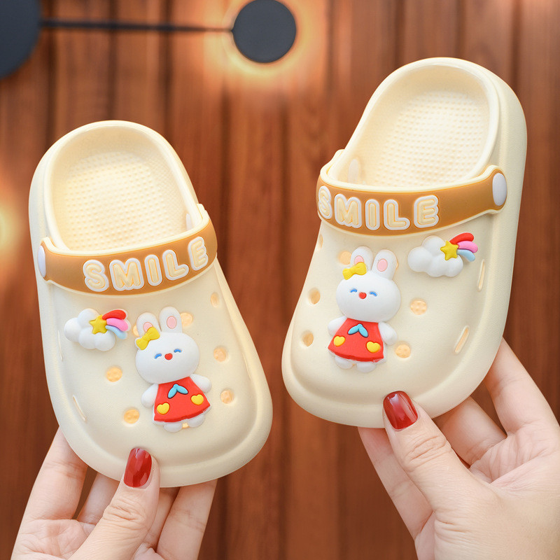 Dječje papuče za djevojčice ljetne zatvorene neklizajuće dječje klompe za dječake papuče za plažu za bebe zeko