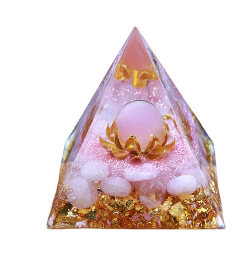 Amazon prekogranična dostava popularna kristalna šljunčana piramida domaća smola ljepilo zanati ukrasi za radnu površinu