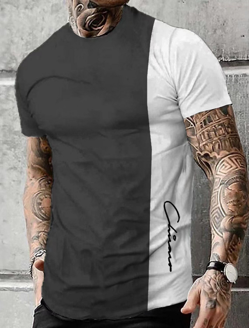 Dropshipping prekogranična majica kratkih rukava u američkom stilu, široka sportska majica s kratkim rukavima, digitalni tisak, tvornička izravna prodaja po narudžbi