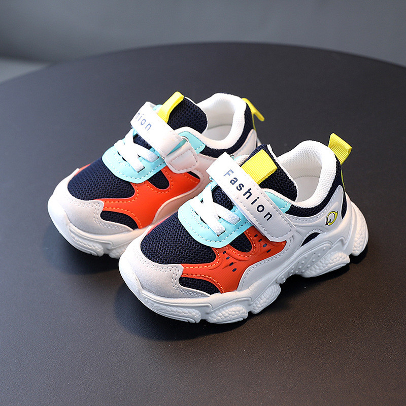 Пролетни и летни мрежести дишащи обувки за момичета за малки и средни деца с мека подметка неплъзгащи се бебешки обувки детски спортни сандали обувки за момче