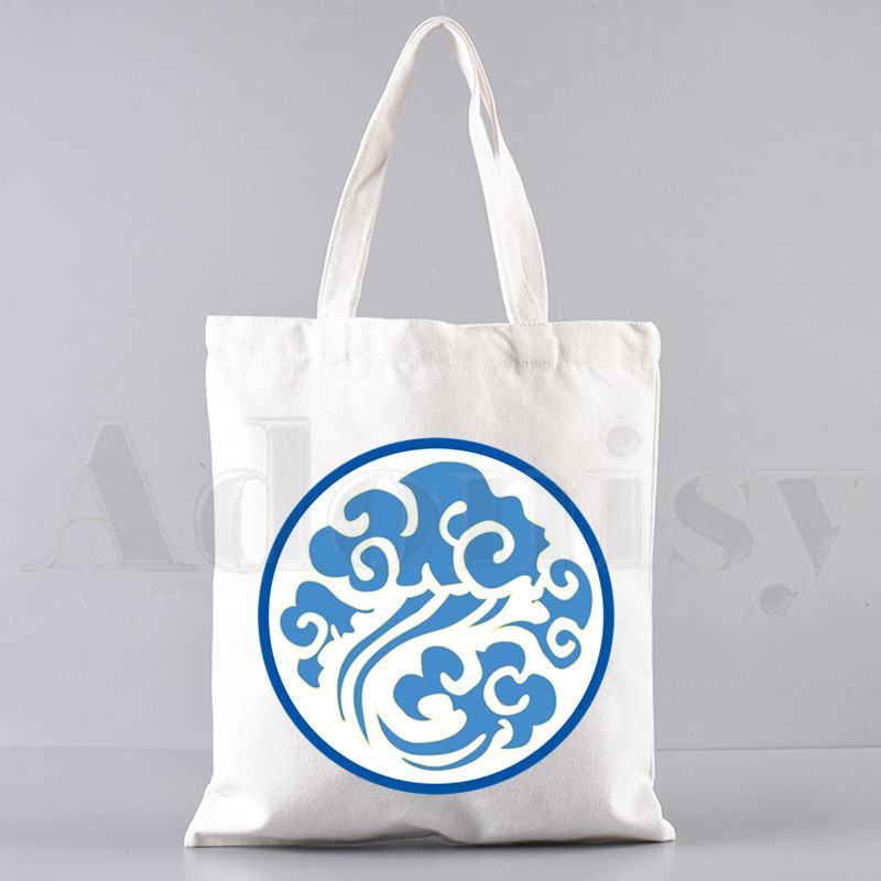 Határon átnyúló külkereskedelem Mo Dao Zu Shi nyomtatott vászontáska Harajuku válltáska divatos kézi bevásárlótáska raktáron