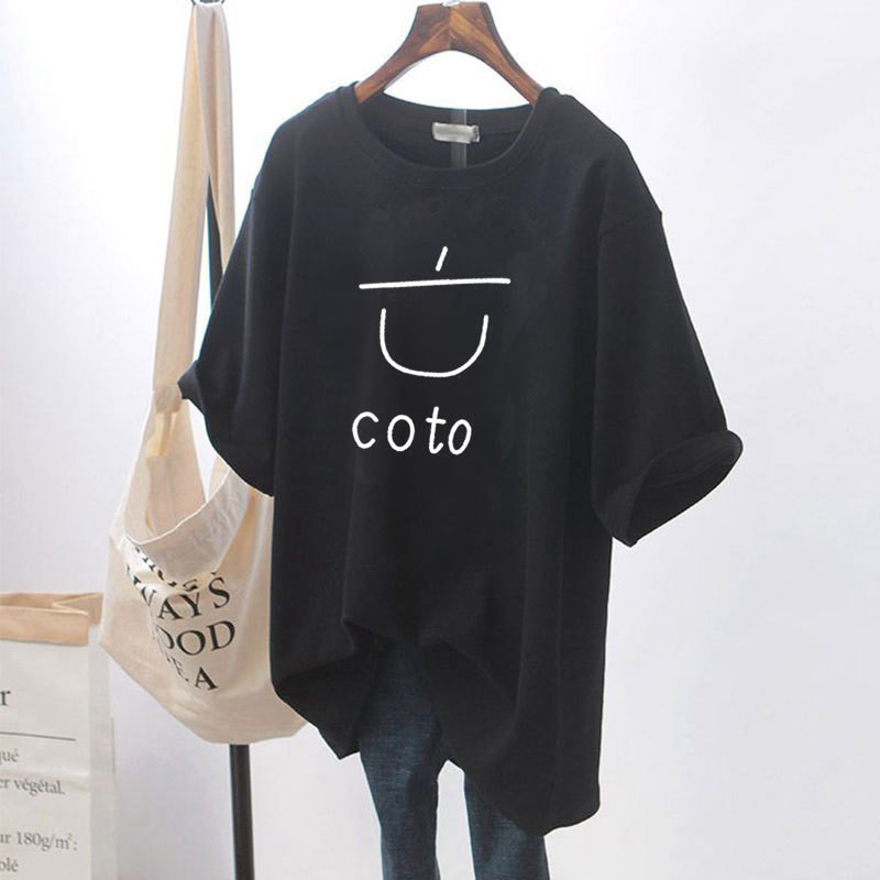 Бяла тениска с къс ръкав за жени 2024 лято нови свободни европейски стоки голяма версия семпли горнища със средна дължина ins trend