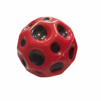 Играчка Топка, Moon Ball, Подскачаща, Червен, 7 см