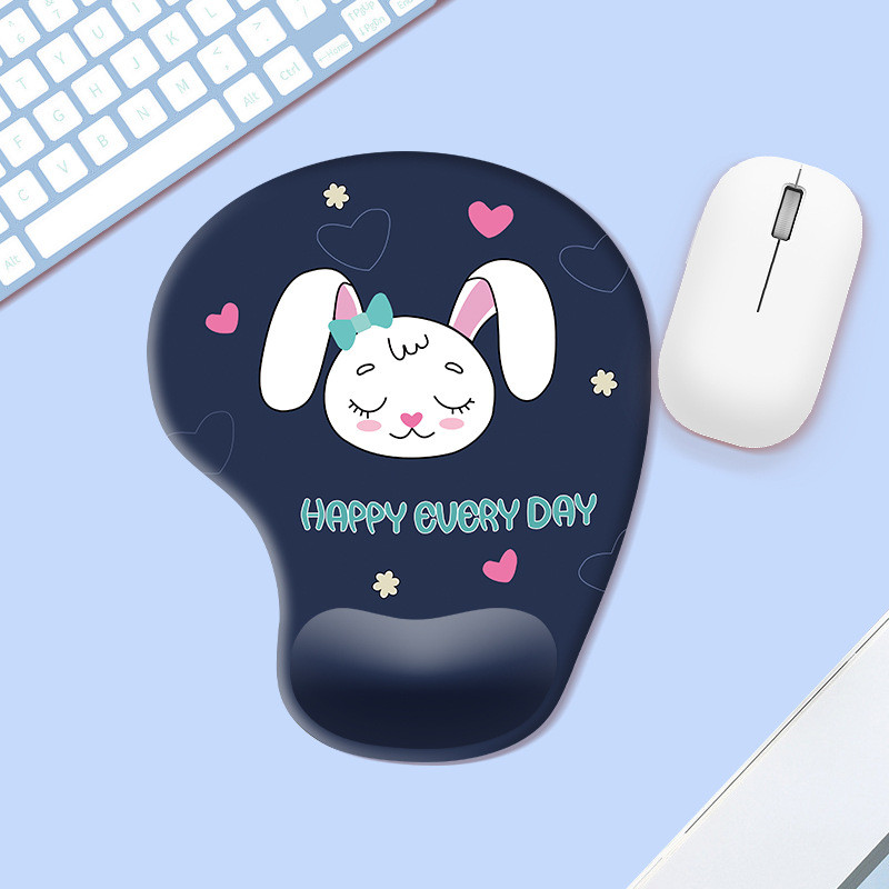 Silikonska podloga za miš za zapešće. Držač za čašu sa slatkim crtežima. Podloga za miš. Uredska podloga za djevojke. Neklizajuća podloga za miša, veleprodaja