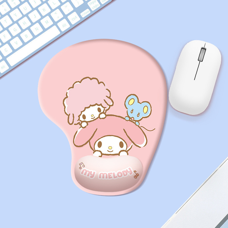 Silikonska podloga za miš za zapešće. Držač za čašu sa slatkim crtežima. Podloga za miš. Uredska podloga za djevojke. Neklizajuća podloga za miša, veleprodaja