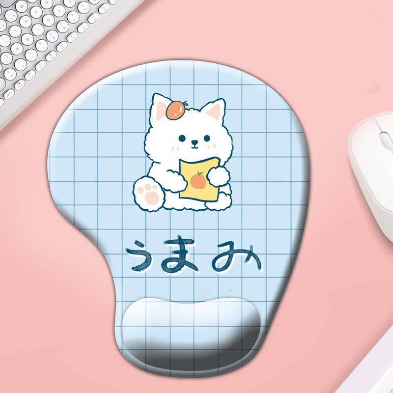 Silikonska podloga za miš za zapešće. Držač za čašu sa slatkim crtežima. Podloga za miš. Uredska podloga za djevojke. Neklizajuća podloga za miša, veleprodaja