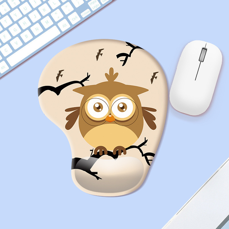 Silikonska podloga za miš za zapešće. Držač za čašu sa slatkim crtežima. Podloga za miš. Uredska podloga za djevojke. Neklizajuća podloga za miša, veleprodaja