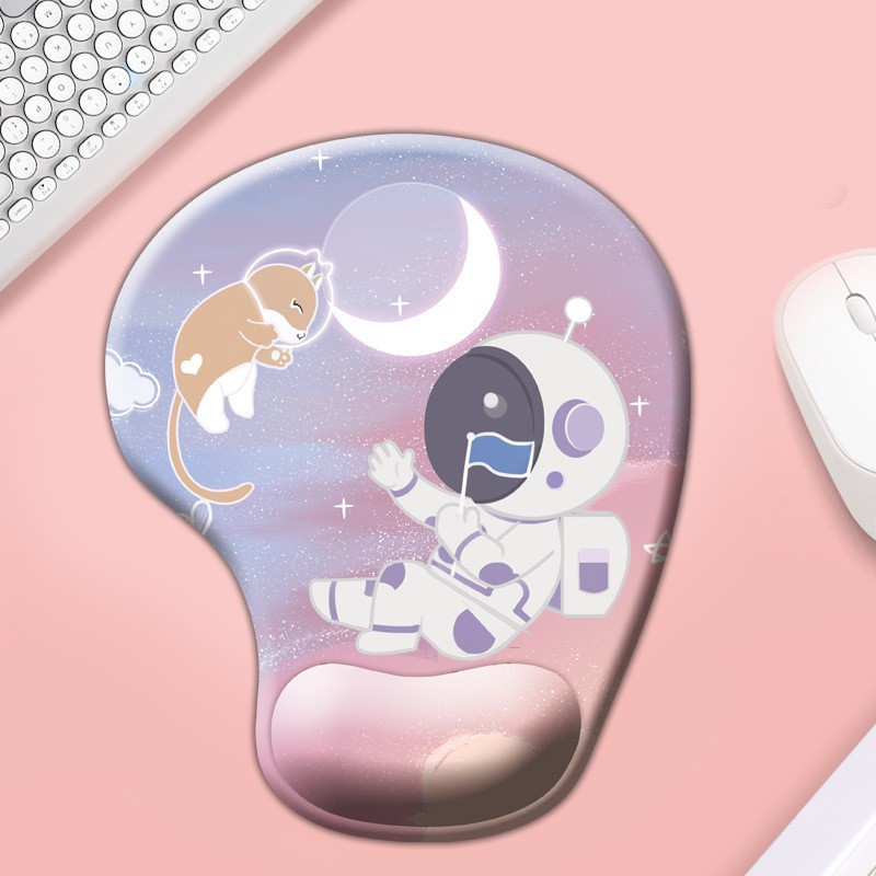 Silikonska podloga za miš za zapešće. Držač za čašu sa slatkim crtežima. Podloga za miš. Uredska podloga za djevojke. Neklizajuća podloga za miša, veleprodaja