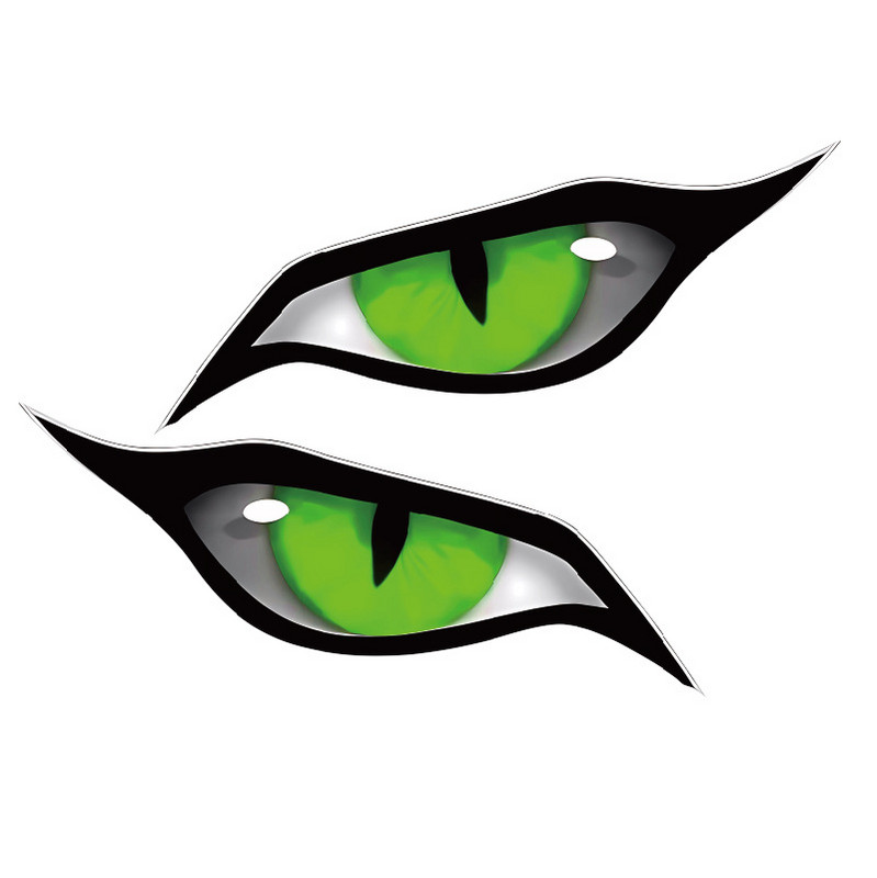 отразяващи свръхестествени стикери за очи стикери за огледало за заден ход на автомобил