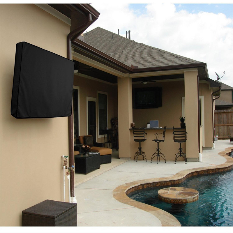 Husă TV în aer liber Mobilier Husă agățată împotriva prafului. Vânzare caldă Husă TV simplă, impermeabilă