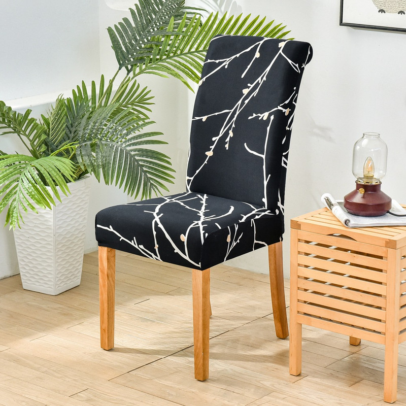 Νέο κάλυμμα καρέκλας τεσσάρων εποχών με ελαστικό κάλυμμα τραπεζαρίας και κάλυμμα καρέκλας υψηλού βάρους μονοκόμματο κάλυμμα καρέκλας υπολογιστή γραφείου