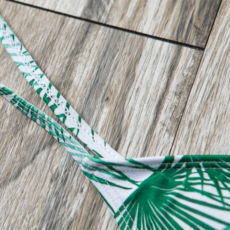 2019-es szexi nyomott női strandbikini, kétrészes háromszög bikini