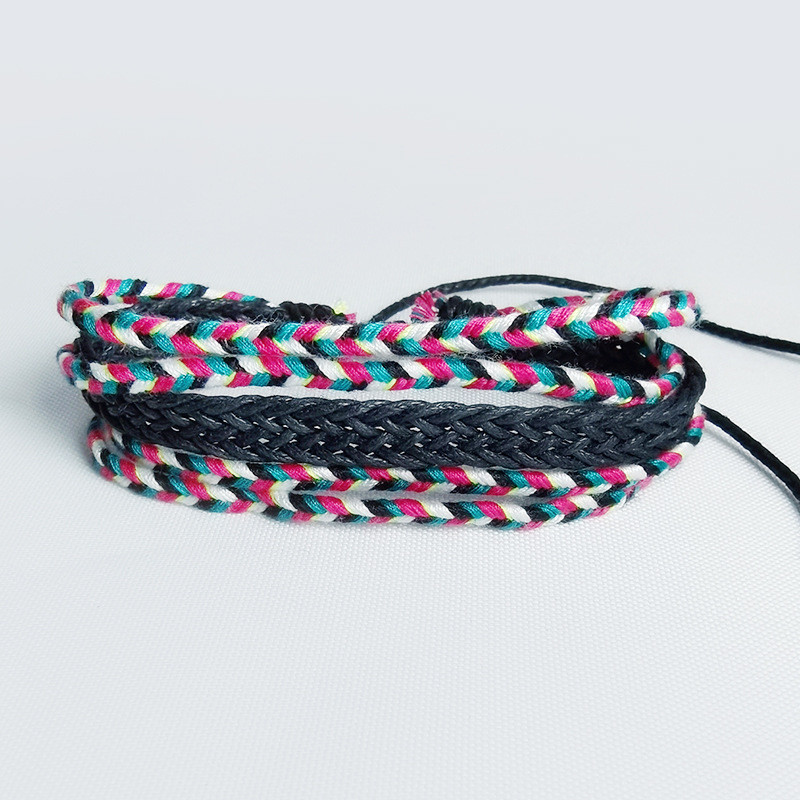 Памучна модерна тъкана гривна в литературен стил ръчно тъкана цветна ръчно декорирана гривна 2020 нов стил гривна