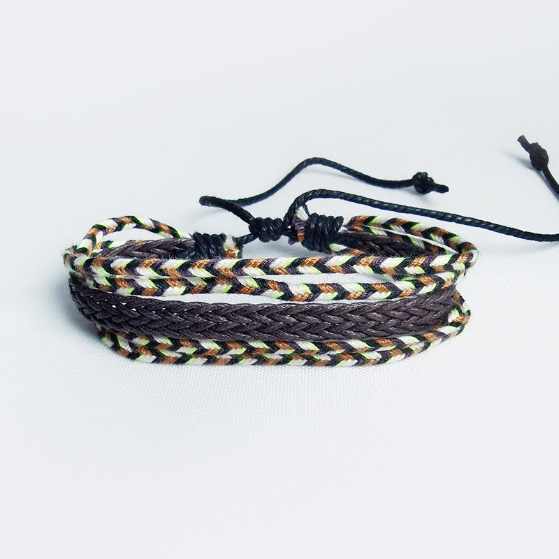 Памучна модерна тъкана гривна в литературен стил ръчно тъкана цветна ръчно декорирана гривна 2020 нов стил гривна