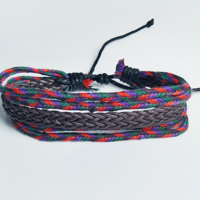 Памучна модерна тъкана гривна в литературен стил ръчно тъкана цветна ръчно декорирана гривна 2020 нов стил гривна