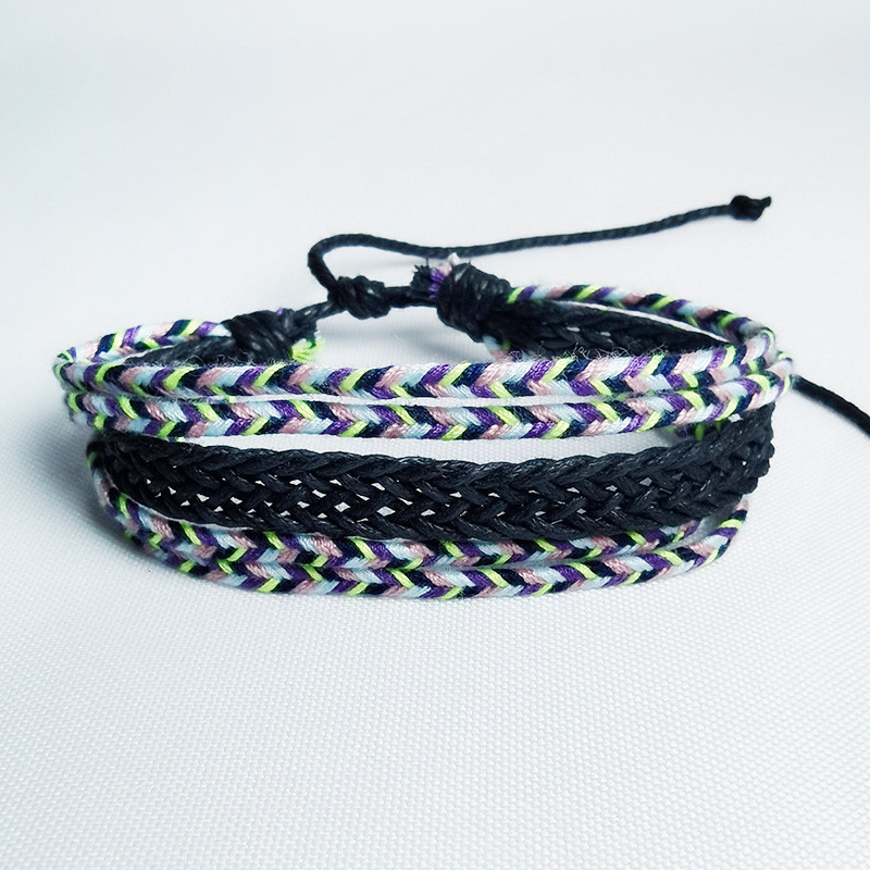 Памучна модерна тъкана гривна в литературен стил ръчно тъкана цветна ръчно декорирана гривна 2020 нов стил гривна