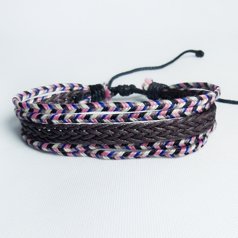 Памучна модерна тъкана гривна в литературен стил ръчно тъкана цветна ръчно декорирана гривна 2020 нов стил гривна