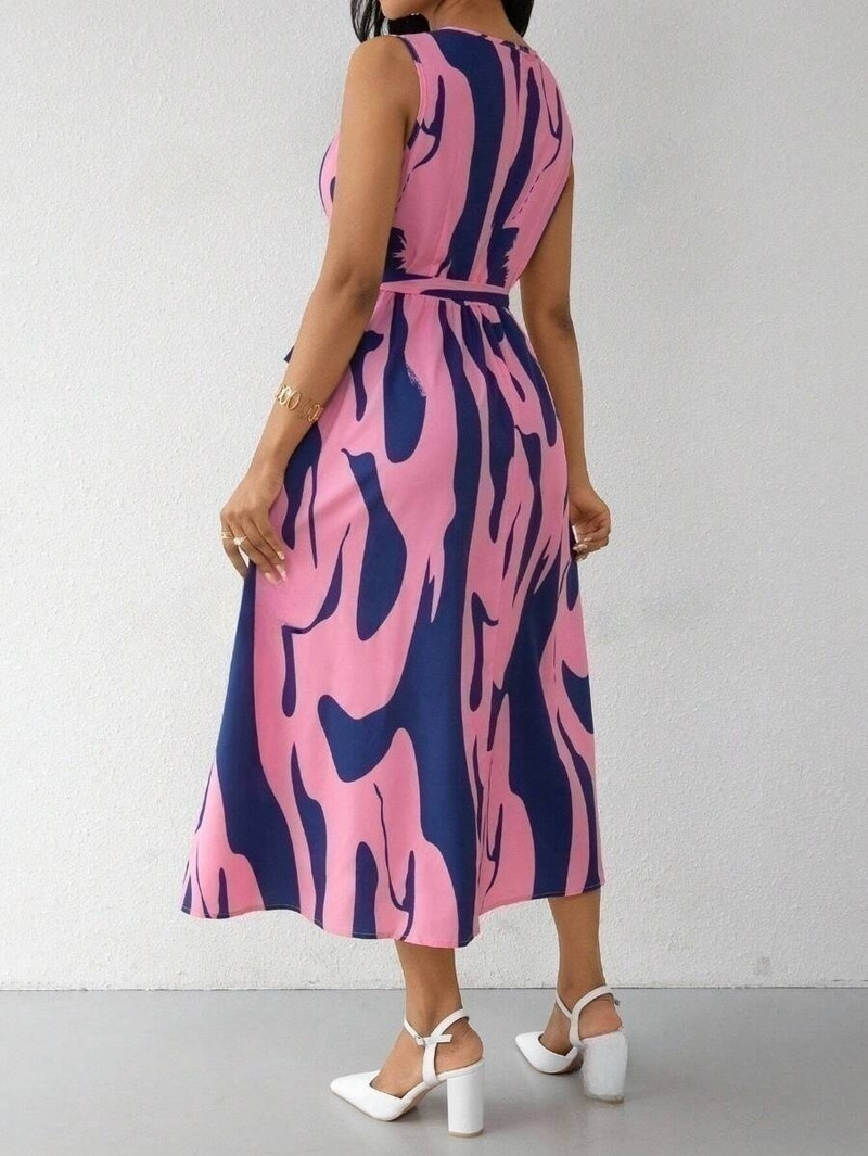 Novi proizvod Prekogranične europske i američke haljine 2024. Proljeće i ljeto Svježe i slatke ženske elegantne suknje s printom