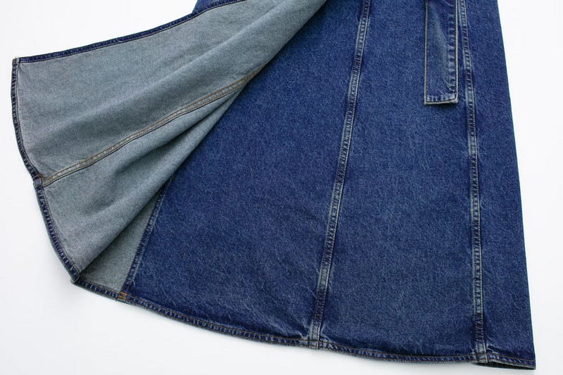 2023 Европейска и американска външна търговия на едро пролет и лято нова дамска ежедневна мода универсално работно облекло стил деним пола