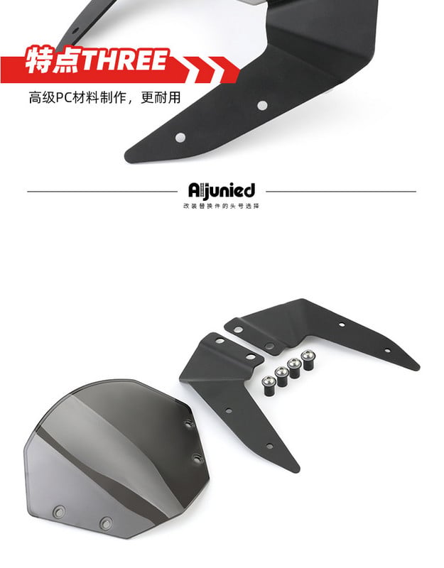 Tinka Kawasaki Z800 13-16 metų modifikuotų priekinio stiklo deflektorių stiklų priedams