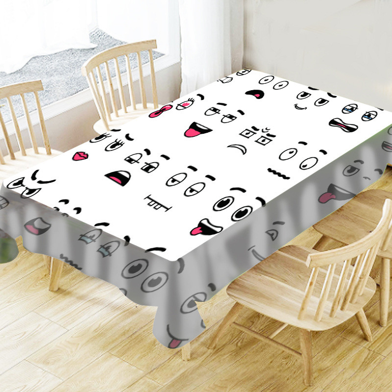 Határokon átnyúló terítő háztartási vízálló és olajálló asztali rajzfilm egyszerű csúcskategóriás szállodai dekoráció terítővel