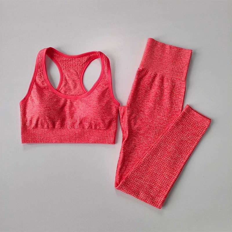 Europietiškas ir amerikietiškas besiūlis jogos kostiumas moterims, dviejų dalių liemenėlė + taškuotos kelnės, greitai džiūstantis fitneso kostiumas, jogos drabužiai