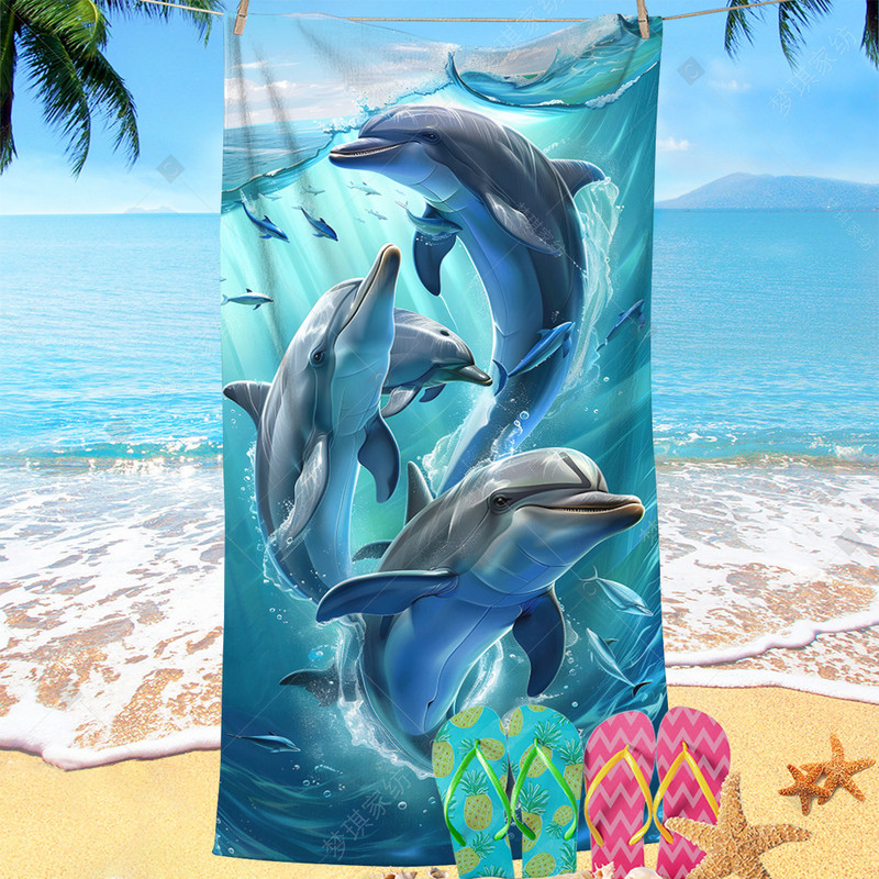 Mengqi lakástextil strandtörölköző mikroszálas extra nagy nedvszívó fürdőlepedő gyorsan száradó fényvédő, határon átnyúló sűrített törölköző