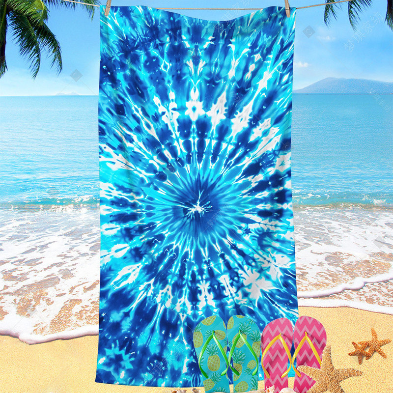 Mengqi lakástextil strandtörölköző mikroszálas extra nagy nedvszívó fürdőlepedő gyorsan száradó fényvédő, határon átnyúló sűrített törölköző