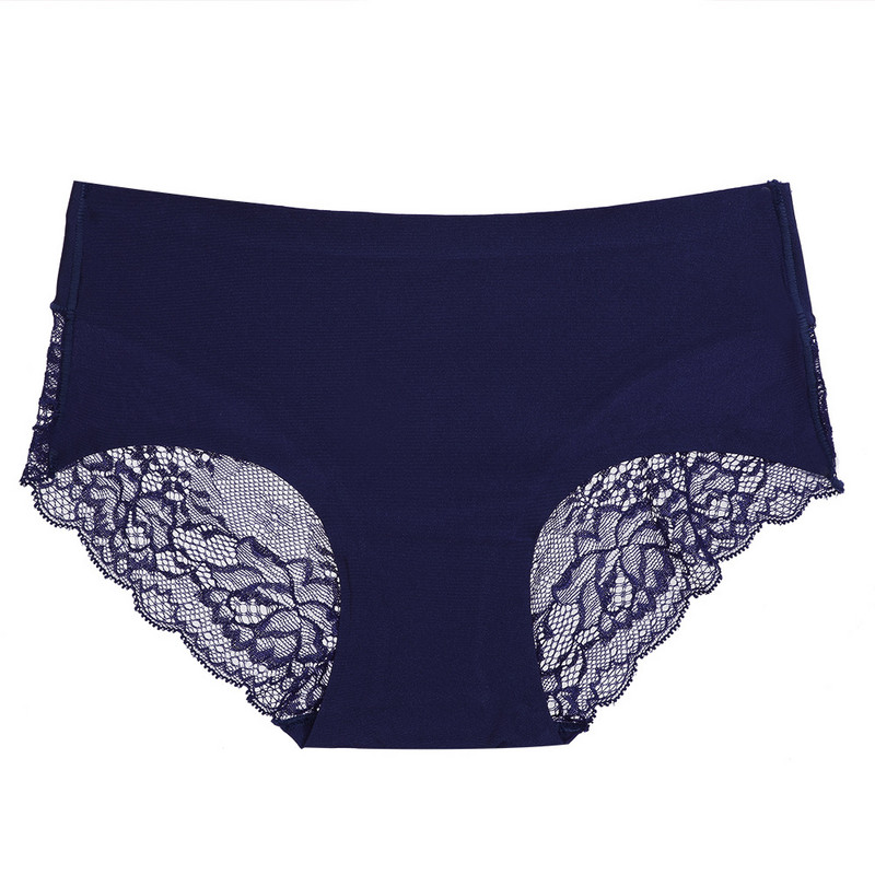 3XL&4XL европейско и американско популярно дантелено дишащо дамско бельо със средна талия голям размер мрежесто безшевно удобно бельо