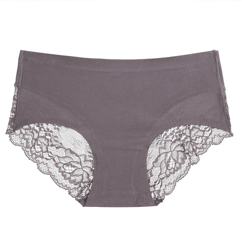 3XL&4XL европейско и американско популярно дантелено дишащо дамско бельо със средна талия голям размер мрежесто безшевно удобно бельо