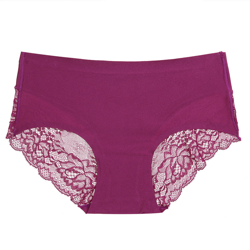 3XL&4XL европейско и американско популярно дантелено дишащо дамско бельо със средна талия голям размер мрежесто безшевно удобно бельо