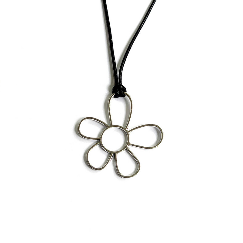 Cross Border naujas gotikinis gėlių karoliai, plieninis moteriškas kaklaraištis