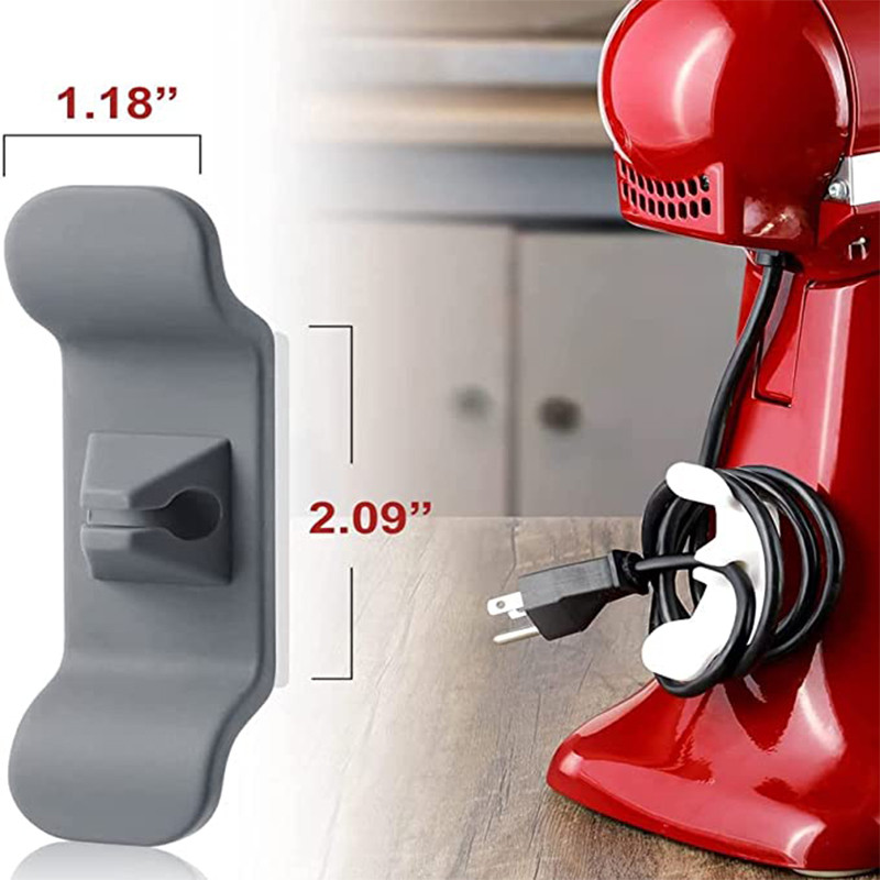 Prietaisų laido laikiklis 2 komplektų virtuvės maišytuvo kabelio apvyniojimo vielos laikymo priedas ir virvių laikikliai