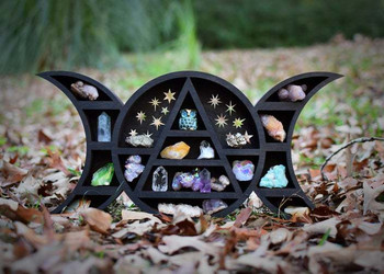 Διασυνοριακό δημοφιλές Cat in the Moon Crystal Shelf Moon Cat Elf Crystal Shelf