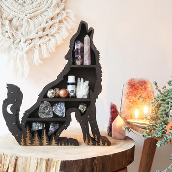 Διασυνοριακό δημοφιλές Cat in the Moon Crystal Shelf Moon Cat Elf Crystal Shelf