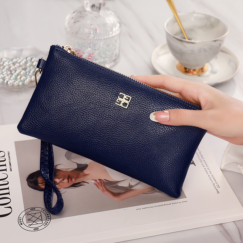 Pénztárca női kuplungtáska új stílusú női érmekártya táska női kistáska kuplungos bőr pénztárca kis cipzáras táska