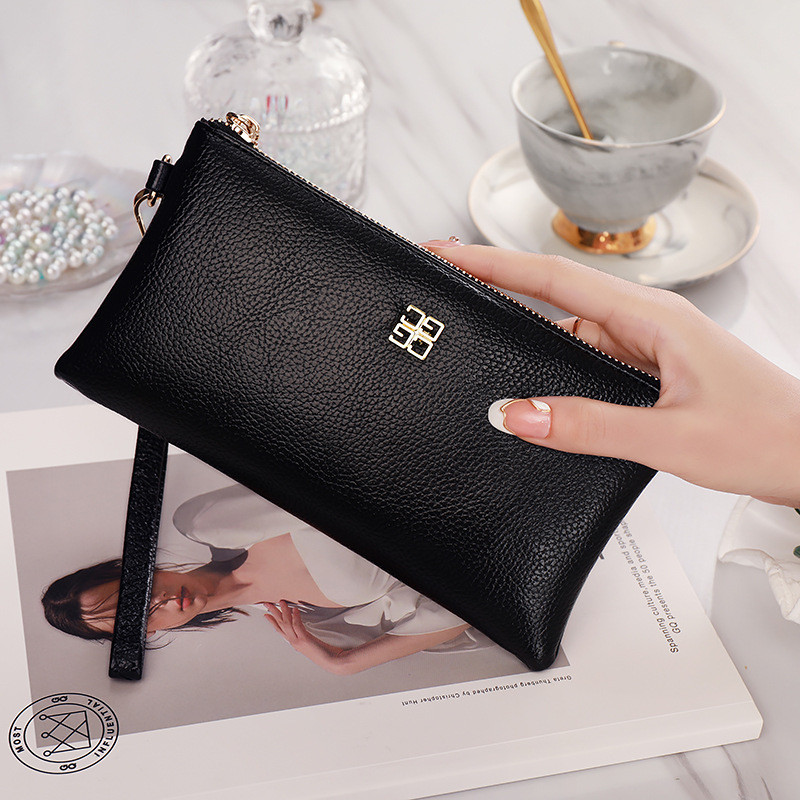 Pénztárca női kuplungtáska új stílusú női érmekártya táska női kistáska kuplungos bőr pénztárca kis cipzáras táska
