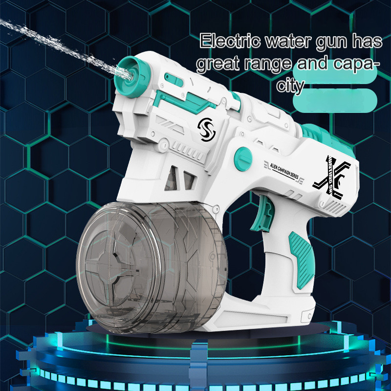 Ηλεκτρικό παιχνίδι με νεροπίστολο υπαίθριο καλοκαιρινό πάρτι στην πισίνα πάρτι μάχη μεγάλης χωρητικότητας πυροβόλο όπλο νερού διασκεδαστικό παιχνίδι με κάδο νερού