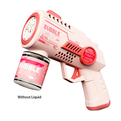 Električni pištolj za mjehuriće Astronaut Dječja igračka Stroj za mjehuriće Automatski puhač sapuna sa svjetlom Ljetne igre za zabave na otvorenom Poklon za djecu